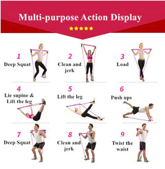 CoreFlex Fitness Yoga Pilates Bar with Resistance Bands | Portable Home Gym Trainer for Full Body Workout, CrossFit & Strength Training