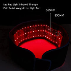 Laser Lipo Belt | Heating Belt with Red Light Therapy for Pain Relief, Fat Loss, and Skin Repair