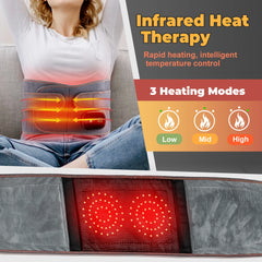 Electric Heating Waist Massager Vibration Hot Compress Lumbar Brace Belt Waist Massage Back Support Relax Blood Circulation