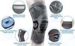 Neenca Pro Flex Knee Brace Compression Sleeve | Support for Pain Relief, Running, Workouts, Arthritis & Joint Recovery