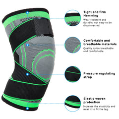 FlexGuard Pro Knee Pads | Pressurized Elastic Kneepad Support for Sports, Fitness & Joint Protection – Ideal for Basketball, Volleyball, Arthritis Relief