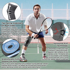 Neenca Pro Flex Knee Brace Compression Sleeve | Support for Pain Relief, Running, Workouts, Arthritis & Joint Recovery