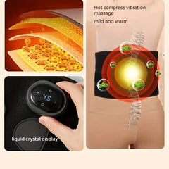 1pc Waist Massager, Electric Lumbar Heating Belt, Multi-gear Adjustment, Portable Heat Massage Waist Brace, Waist Support Belt F