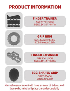 PowerGrip X 60 – Adjustable Hand Gripper 5-Piece Combo