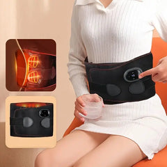 1pc Waist Massager, Electric Lumbar Heating Belt, Multi-gear Adjustment, Portable Heat Massage Waist Brace, Waist Support Belt F