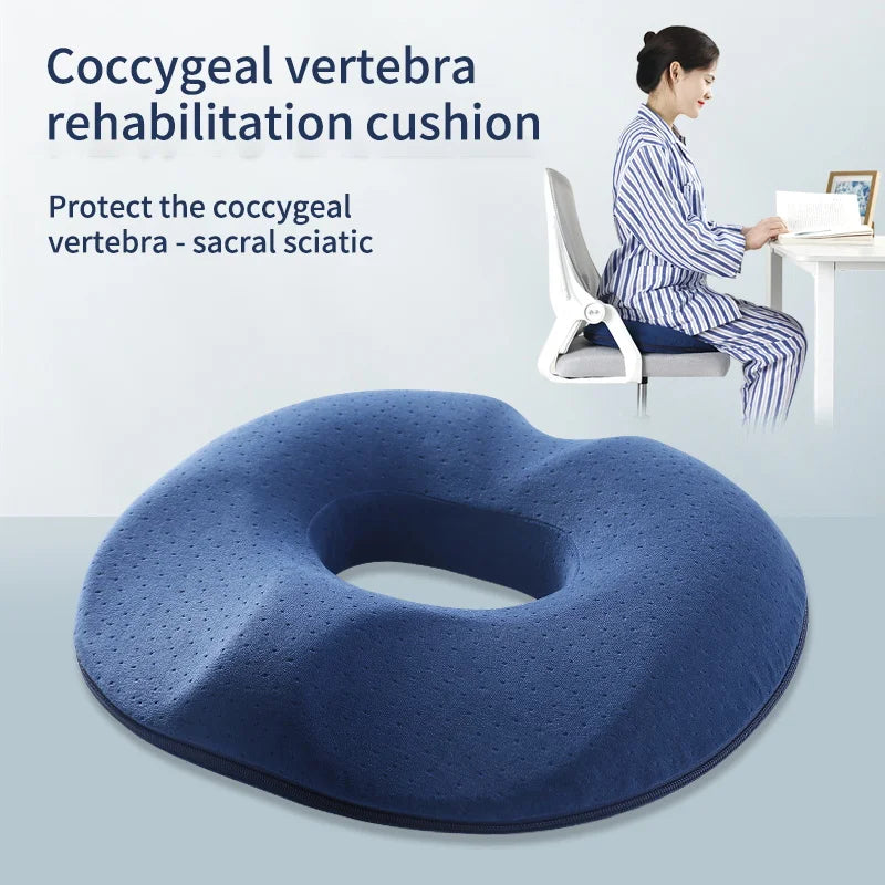 ComfortRing Orthopedic Donut Pillow - Postpartum, Tailbone, Prostate Relief