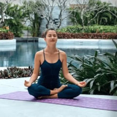 PoseGuide Instructional Yoga Mat with Illustrated Poses & Stretches | 75 Yoga Poses Printed with Carrying Strap – Perfect for Beginners & Home Workouts