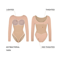 ShapeEssence Women's Seamless Bodysuit