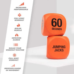 FitDice | Fun Fitness Dice for HIIT, Home & Gym Workouts – Switch Up Training Routines