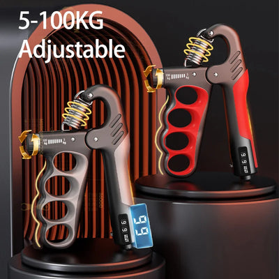 PowerFlex Pro Adjustable Grip Strengthener | 5-100kg Hand & Wrist Expander for Muscle Recovery & Fitness Strength Training