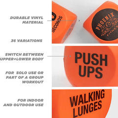 FitDice | Fun Fitness Dice for HIIT, Home & Gym Workouts – Switch Up Training Routines