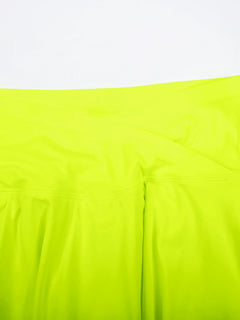 FlexFit Women's Tennis Skirt with Pockets | Crossover High-Waisted 2-in-1 Athletic Golf Skort for Running & Workouts