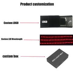 Laser Lipo Belt | Heating Belt with Red Light Therapy for Pain Relief, Fat Loss, and Skin Repair