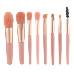 8 Piece Makeup Brushes Set