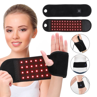 Red Light Therapy Wristband Infrared Massage Belt Ankle Massager Wrist Wraps Support Brace Relieve Tenosynovitis Muscle Strain